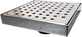 Serene Square Shower Drains - Traditional Square Design 6 Inch- stainless steel Luxurious line by Serene Steam include Rubber fitting (Polished Chrome)