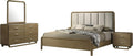 Coaster Home Furnishings Amsbury Transitional 4-Piece Bedroom Set Boucle Upholstered Queen Size Panel Bed Frame 59-inch Headboard Nutmeg 224271Q-S4