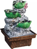 Tabletop Fountain Zhaocai Flowing Water Decoration Small Fountain Bar Chinese Style Desktop Decoration Decoration Decoration Gift Decoration Desktop Fountain (Color : A)