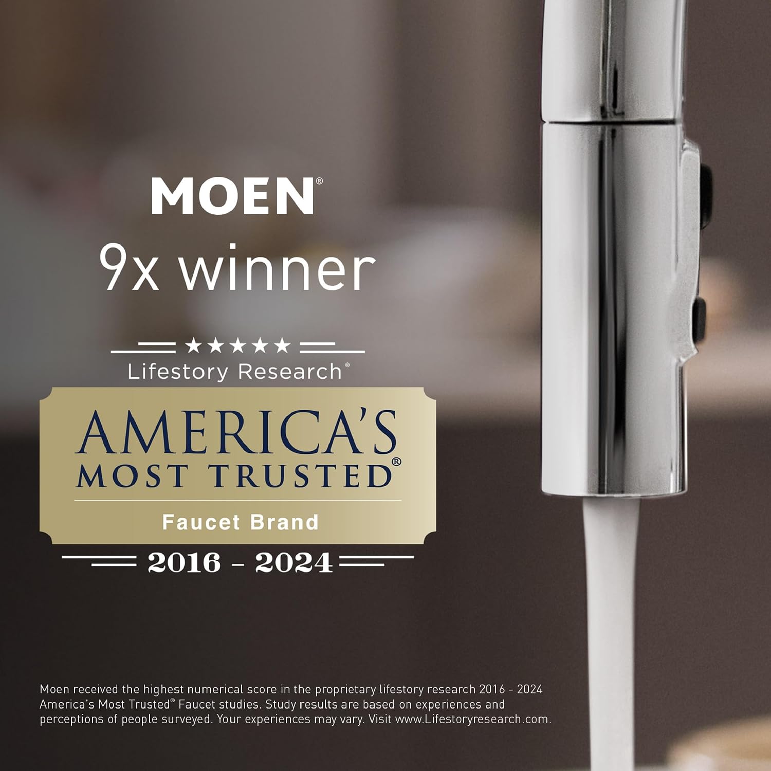 Moen S6320EPBN Velocity Eco-Performance Two-Function Rain Shower Shower Head with Immersion Technology, 8-Inch, Brushed Nickel