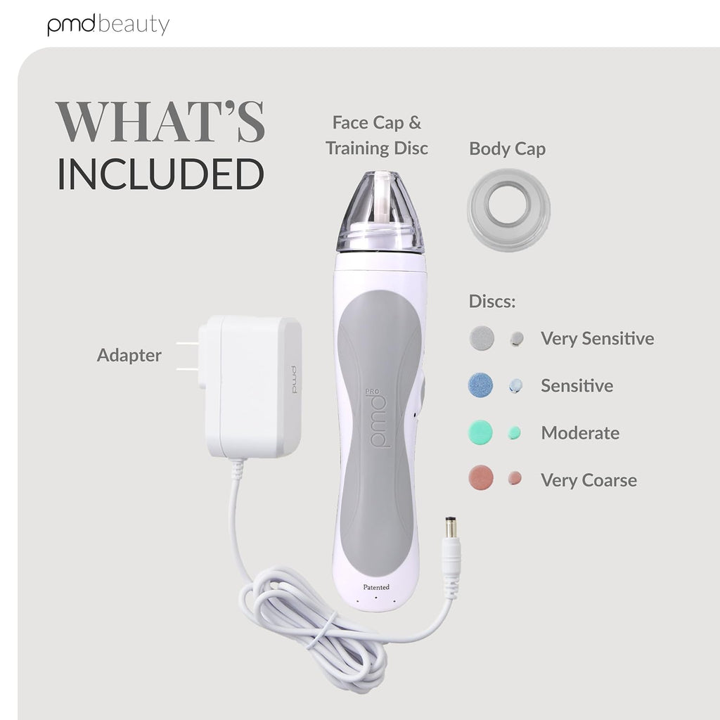 PMD Beauty Personal Microderm Pro - At-Home Use, Facial Exfoliator Tool, Microdermabrasion Machine Kit for Face and Body Skincare