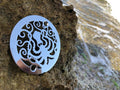 Round Octopus Shower Drain Cover (Polished Stainless Steel, 3.25 Inch)