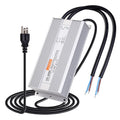 LED Driver 12V 600W Waterproof Power Supply AC 90-130V to DC 12V50A Low-Voltage IP67 Switching Power Supply Outdoor LED Garden Landscape Lights LED Strip Light Spotlights Transformer