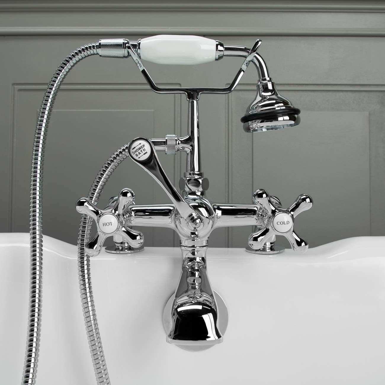 Vintage Tub & Bath Deck Mount Tub Faucet Set