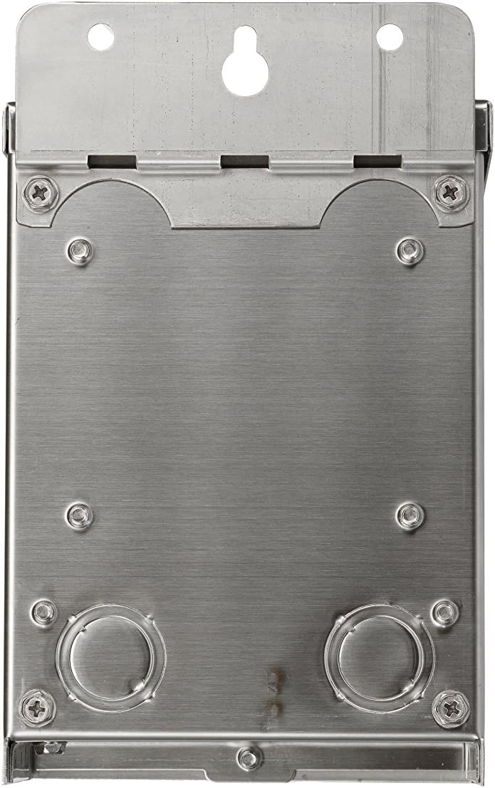 NSI Industries TORK TPX100S Low-Voltage 100-Watt Safety Transformer, For Indoor/Outdoor Pool/Spa, Landscape and Submersible Lighting Products, LED Compatible, Stainless Steel