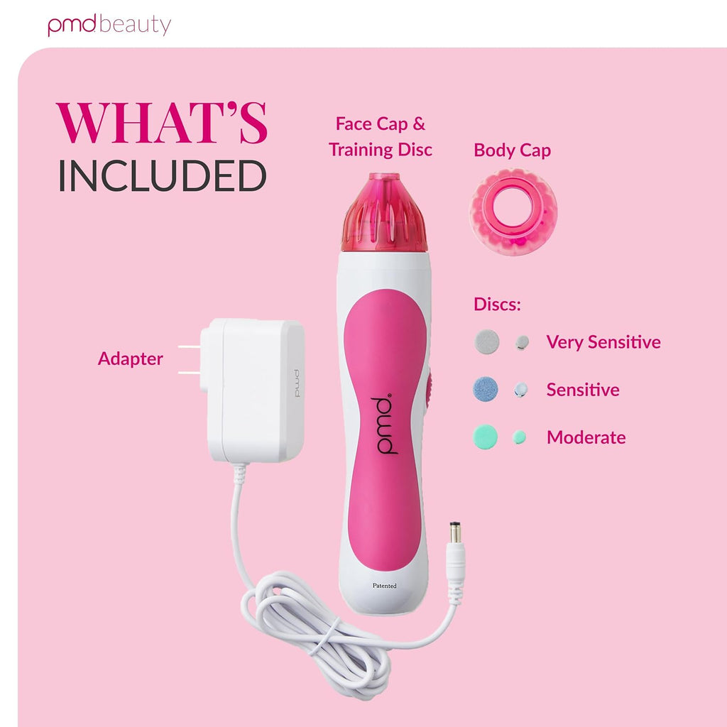 PMD Beauty Personal Microderm Classic - At-Home Use, Facial Exfoliator Tool, Microdermabrasion Machine Kit for Face and Body Skincare