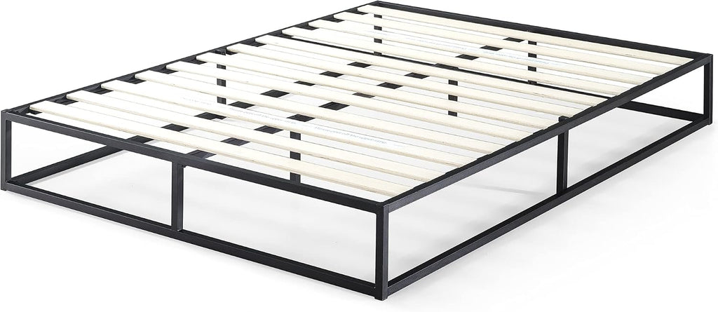 Zinus Joseph 10 Inch Metal Platforma Bed Frame/Mattress Foundation/Wood Slat Support/No Box Spring Needed/Sturdy Steel Structure, Queen, Black