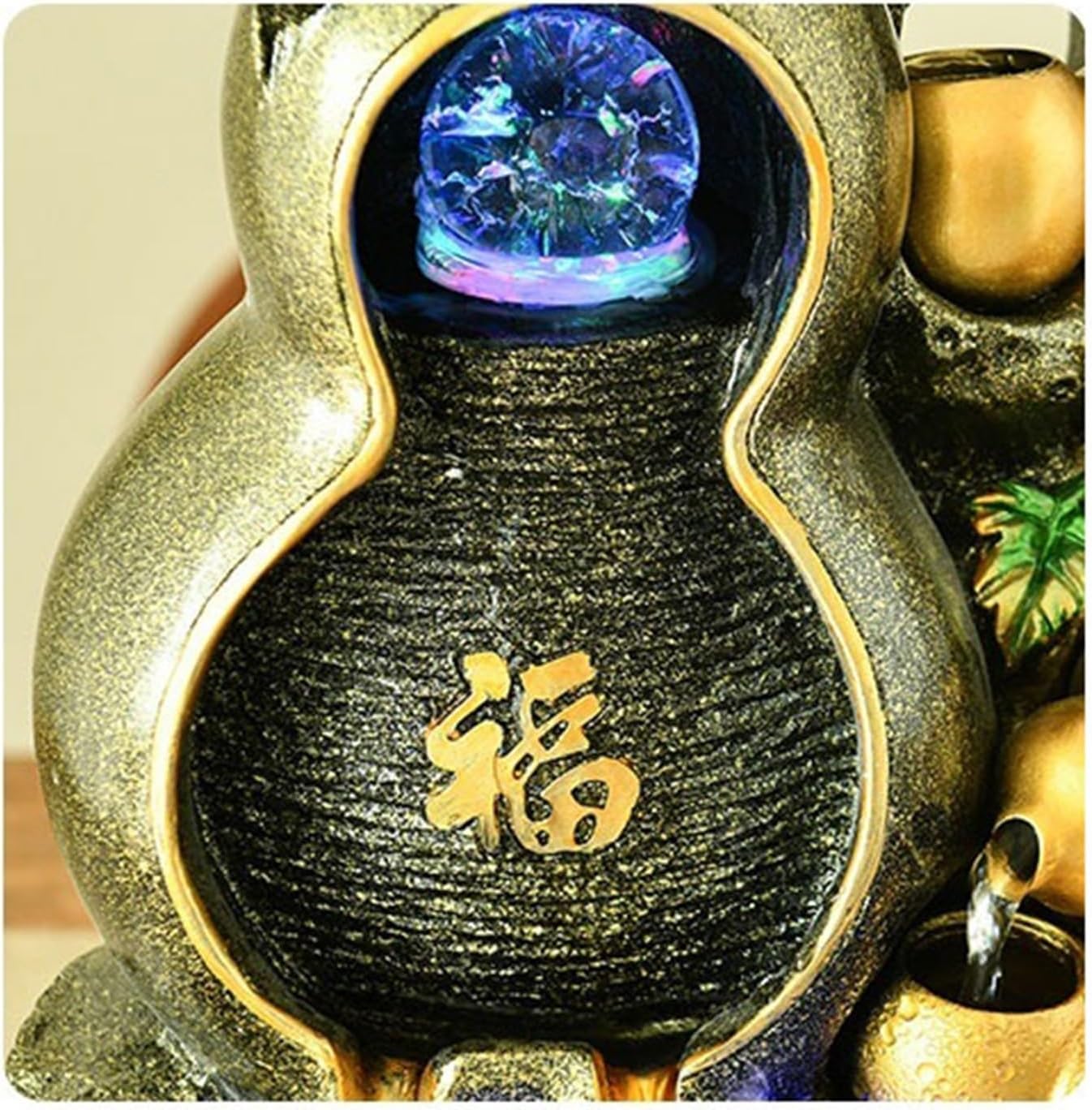 Tabletop Fountain Coffee Table Ornaments Living Room Desktop Business Office Fountain Water Attracts Wealth to Improve Feng Shui Desktop Fountain