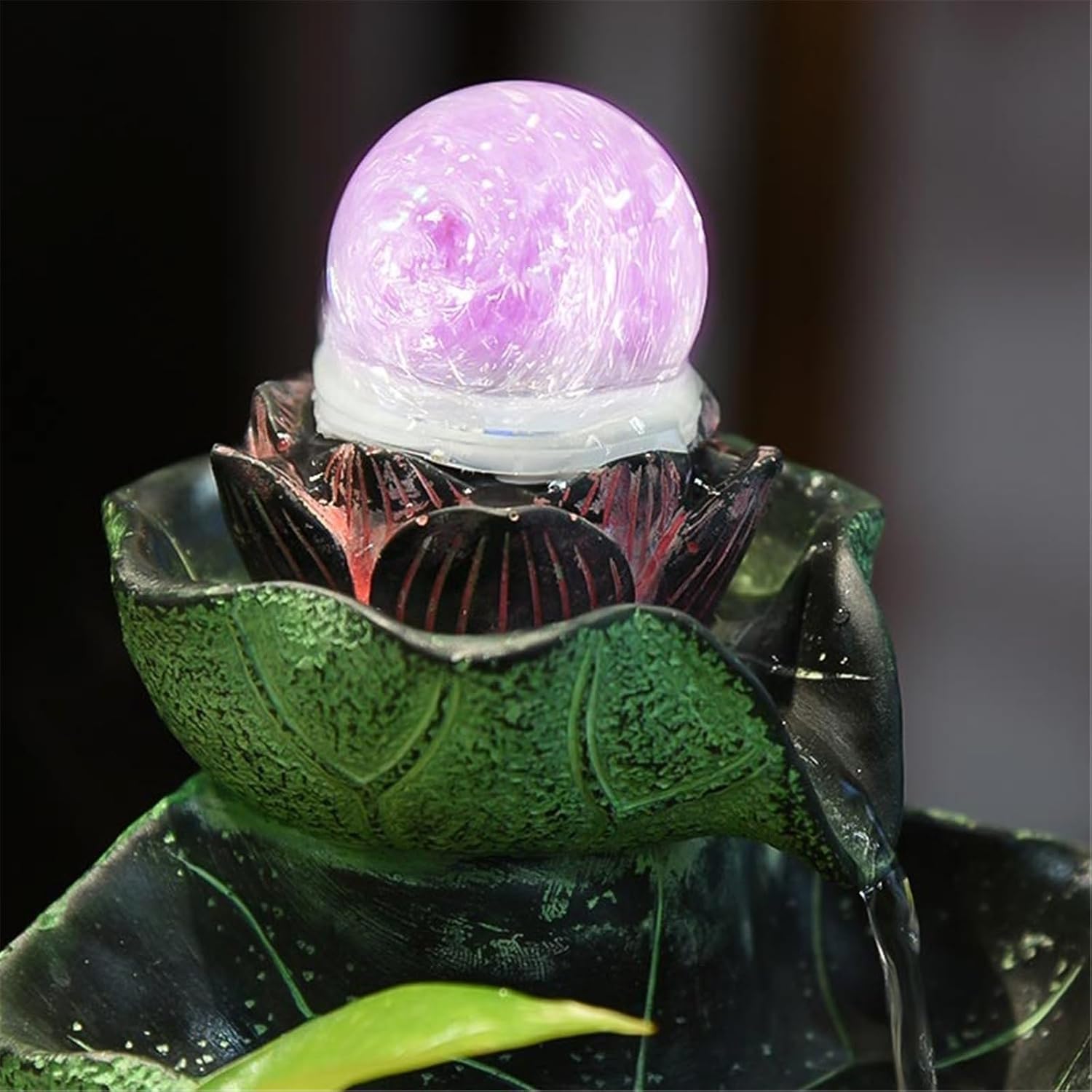 Tabletop Fountain Relaxation Waterfall Fountain Indoor Water Feature Fish Tank for Home and Office Decor(Small)