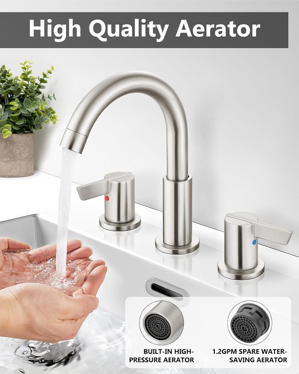 Bathroom Sink Faucet Shower Faucet Set Rainfall Shower System