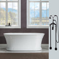 WOODBRIDGE BTA1536-ORB-Drain &O+F0029ORB BATHTUB, Oil Rubbed Bronze