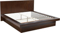 Coaster Home Furnishings Jessica Contemporary 5-Piece Bedroom Set Eastern King Size LED Panel Bed Frame 43-inch Headboard Cappuccino 200711KE-S5