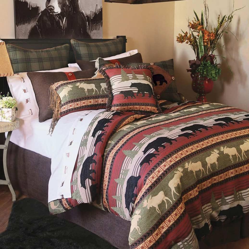 BLACK FOREST DECOR Sawtooth Canyon 5 Piece Bed Set - Queen, Polyester, 92' W x 96' L