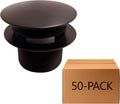 Westbrass D398R-50-12 1-1/2' NPSM Coarse Thread Mushroom Tip-Toe Bathtub Drain Stopper, Oil Rubbed Bronze (50-Pack)