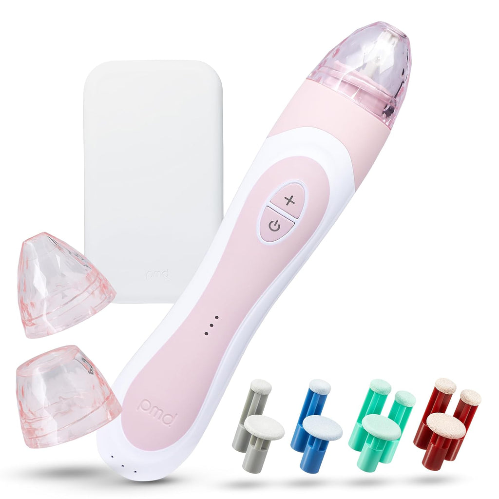 PMD Beauty Personal Microderm Elite Pro - At-Home Use, Facial Exfoliator Tool, Microdermabrasion Machine Kit for Face and Body Skincare