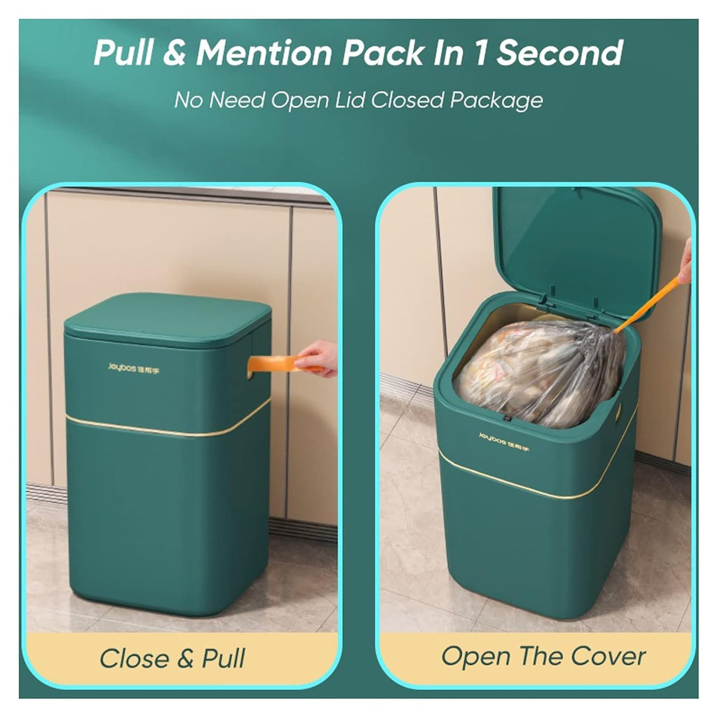 Liudan Trash Can Rubbish Bin, Nordic Style Seal Printing Machine for Kitchen Bathroom Office Storage Bucket Trash Can Accessories with Lid Rubbish Deep Green Deep Blue 15L Pedal Bin (Color : Deep Blue