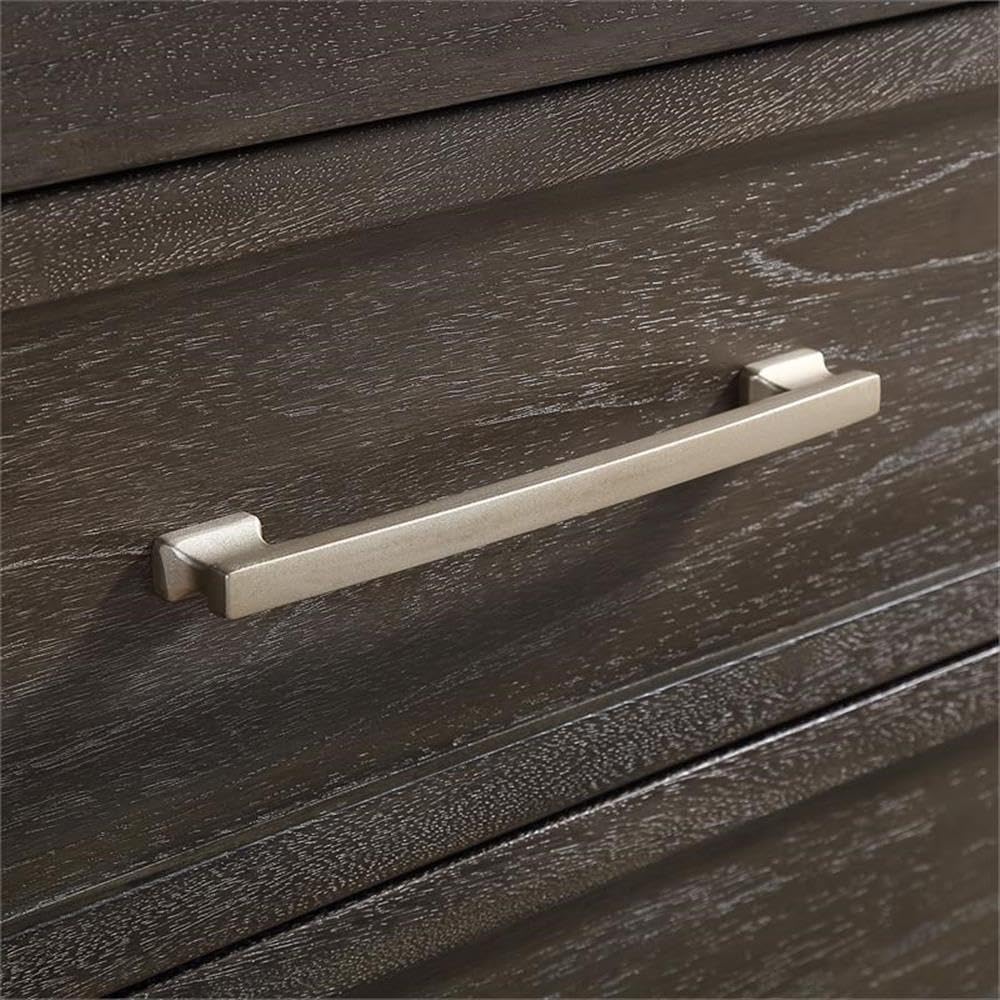 Steve Silver Broomfield Walnut King Engineered Wood 4-Piece Bedroom Set