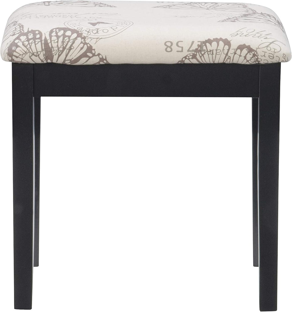 Linon Vanity Set, Black