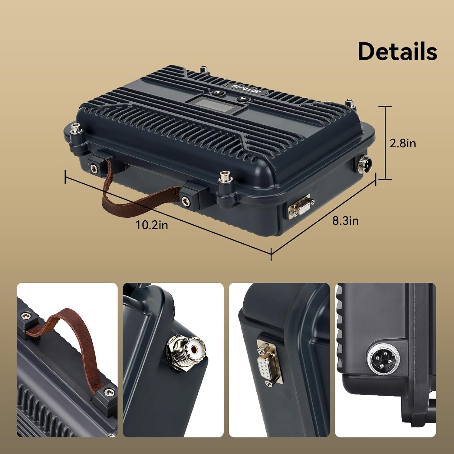 Retevis RT97S GMRS Repeater, RT97 Upgraded Version, Radio Repeater, Full Duplex Long Range, Compatible with Raspberry Pi, Portable, LCD Screen,for Remote Area, Emergency Rescue, Logistics(1 Pack)