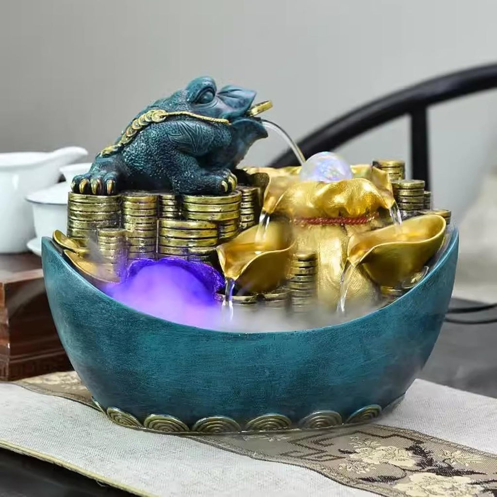 Tabletop Fountain PiXiu Flowing Water Fountain Decoration Living Room Office Desktop Decoration Opening Moving Home Gift Home Decoration Desktop Decoration Desktop Fountain (Color : A, Size : M)