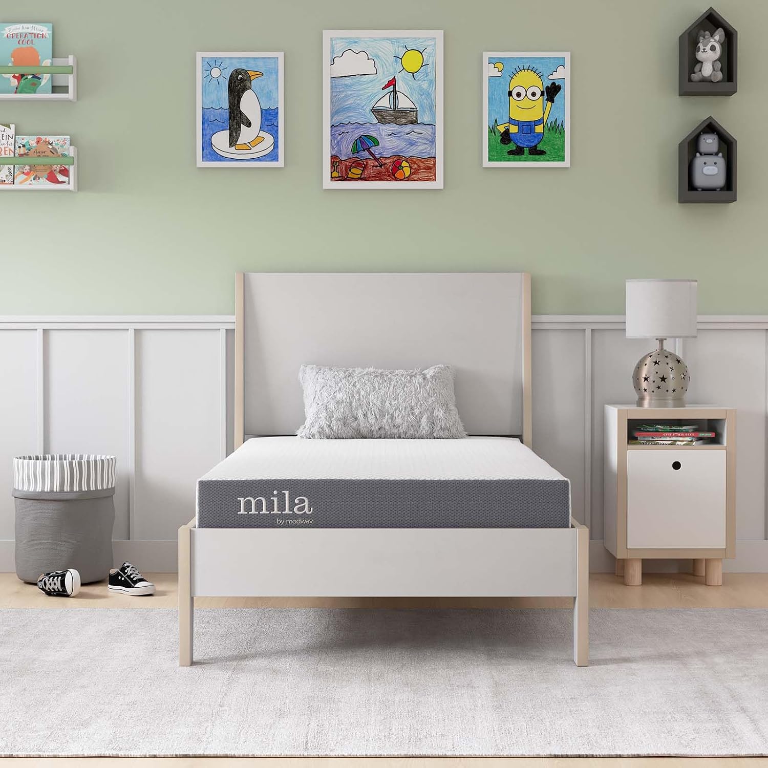 Modway Mila 6' Narrow Twin Mattress - Firm 6 Inch- 10-Year Warranty