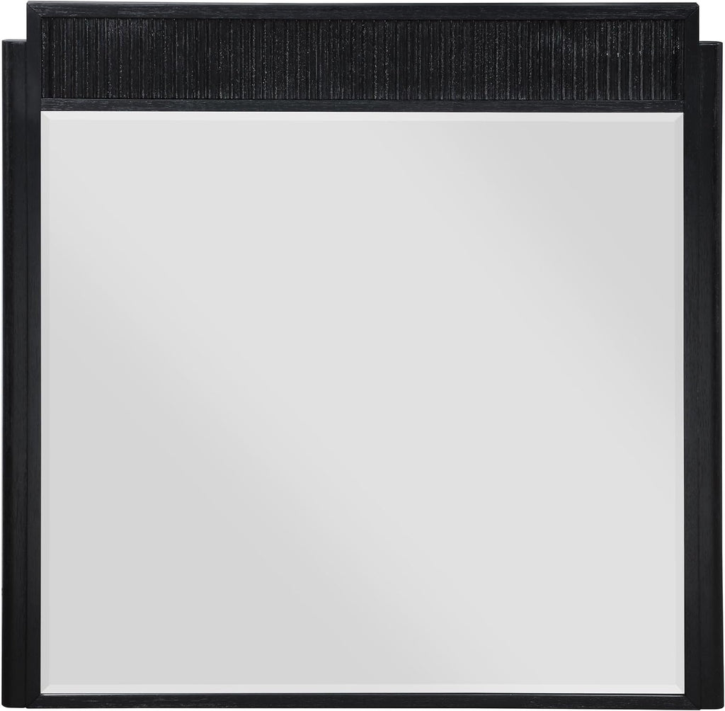 Coaster Home Furnishings Brookmead Transitional 5-Piece Bedroom Set Fabric Upholstered Eastern King Size Panel Bed Frame 60-inch Headboard Black 224710KE-S5