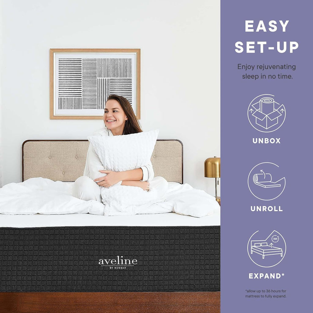 Modway Aveline 8' Gel Infused Memory Mattress with CertiPUR-US Certified Foam Full Mattress