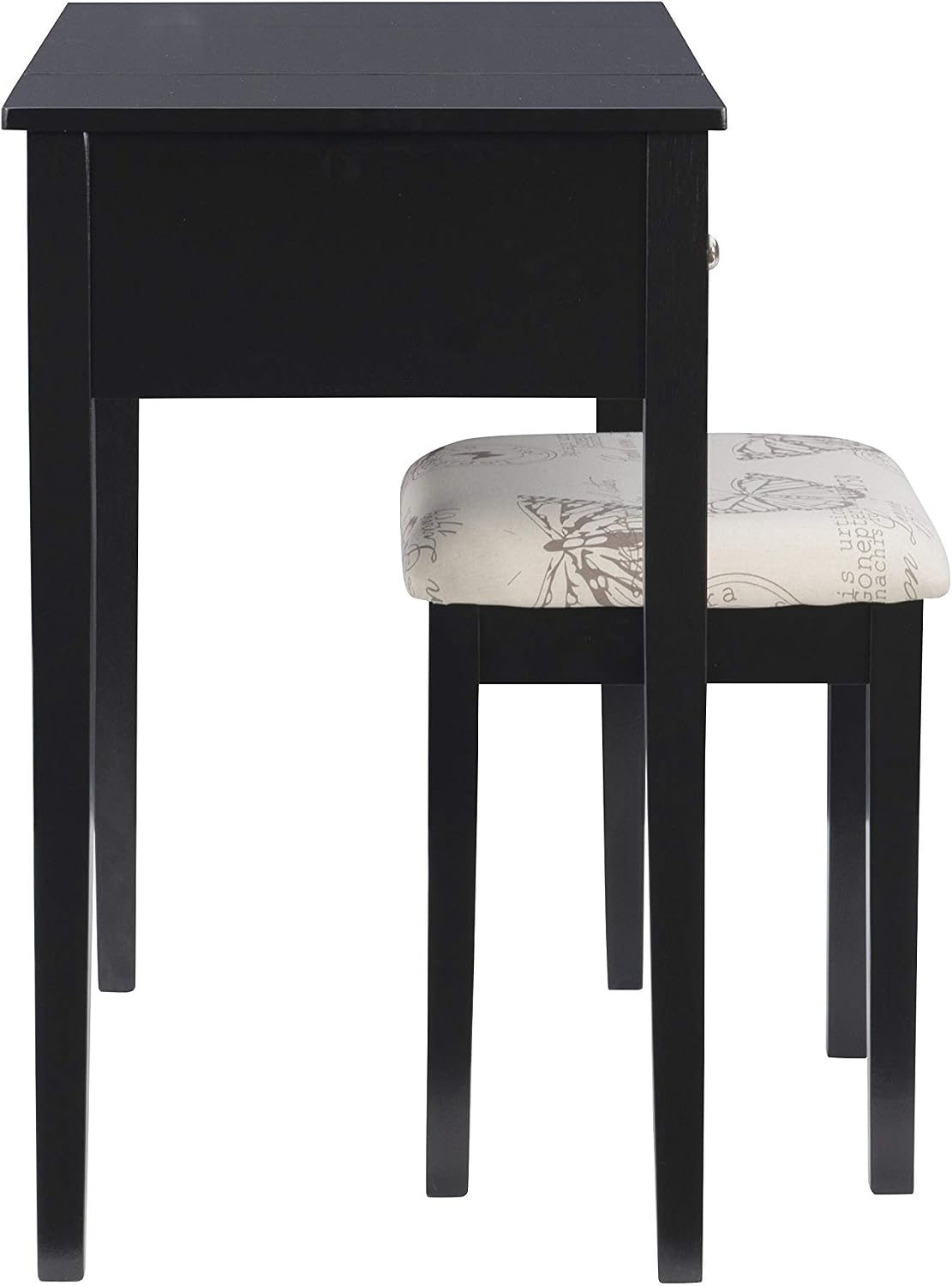Linon Vanity Set, Black