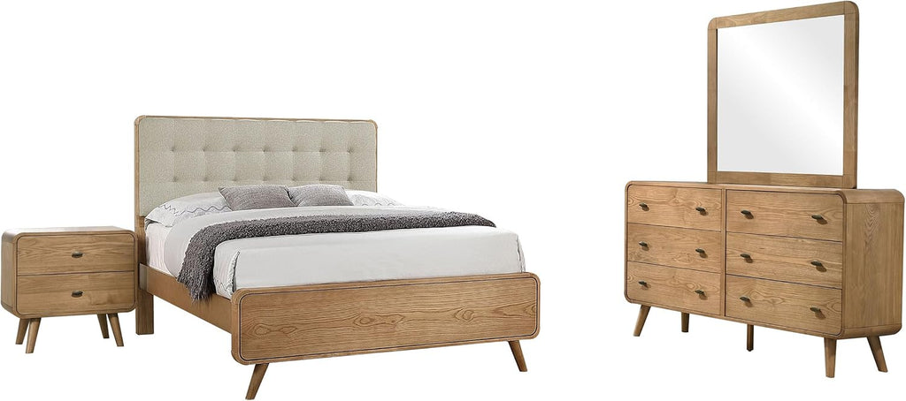 Coaster Home Furnishings Robyn 4-Piece Queen Bedroom Set Light Ash