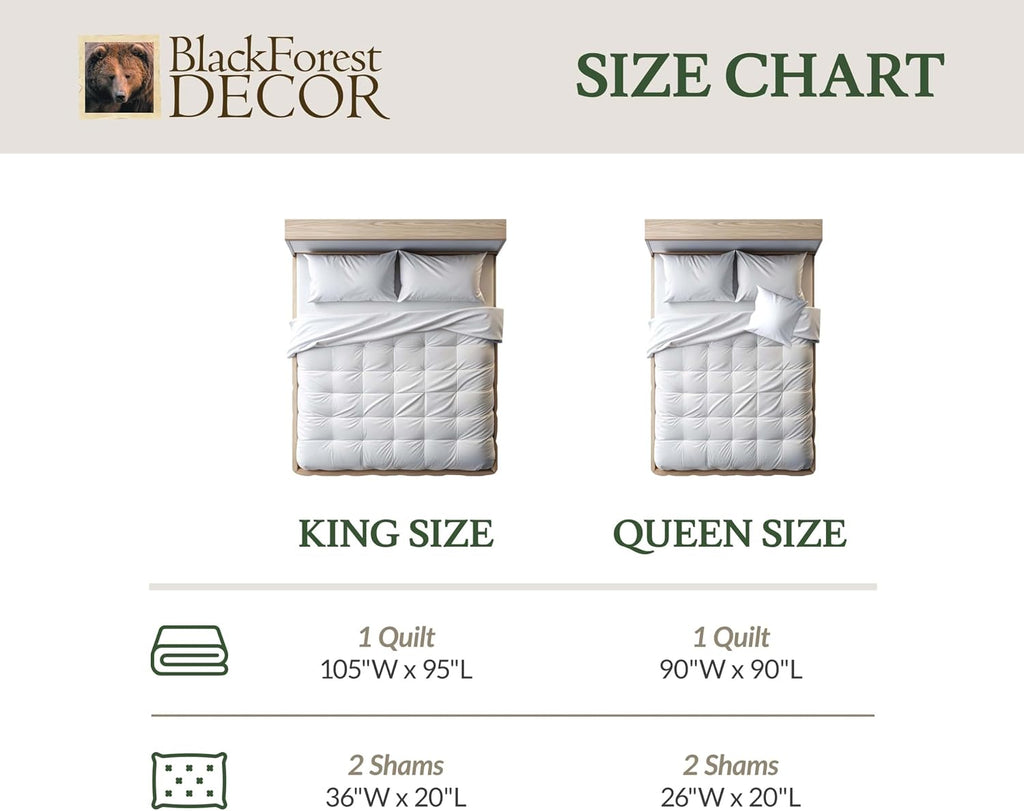 BLACK FOREST DECOR Durango Mesa Quilt Bed Set - Queen, Oversized and Reversible Southwestern Style Bedding, Cotton Back, Machine Washable