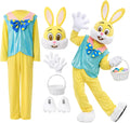 Syhood Easter Bunny Costume Adult Bunny Suit Outfit Rabbit Mascot Costumes for Men Women Easter Celebrations Events Cosplay