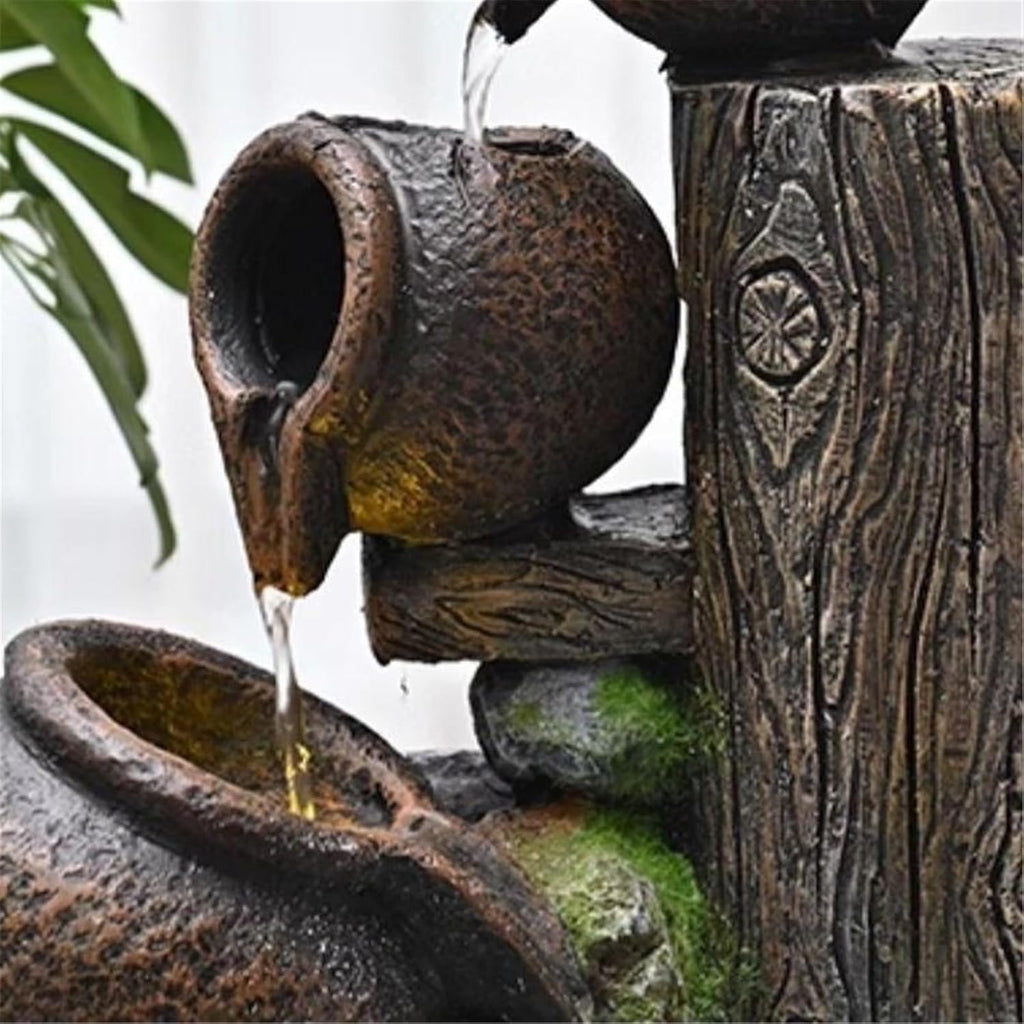 Tabletop Fountain Desktop Fountains Rockery and Flowing Water Desktop Ornaments Circulating Waterscape Decoration