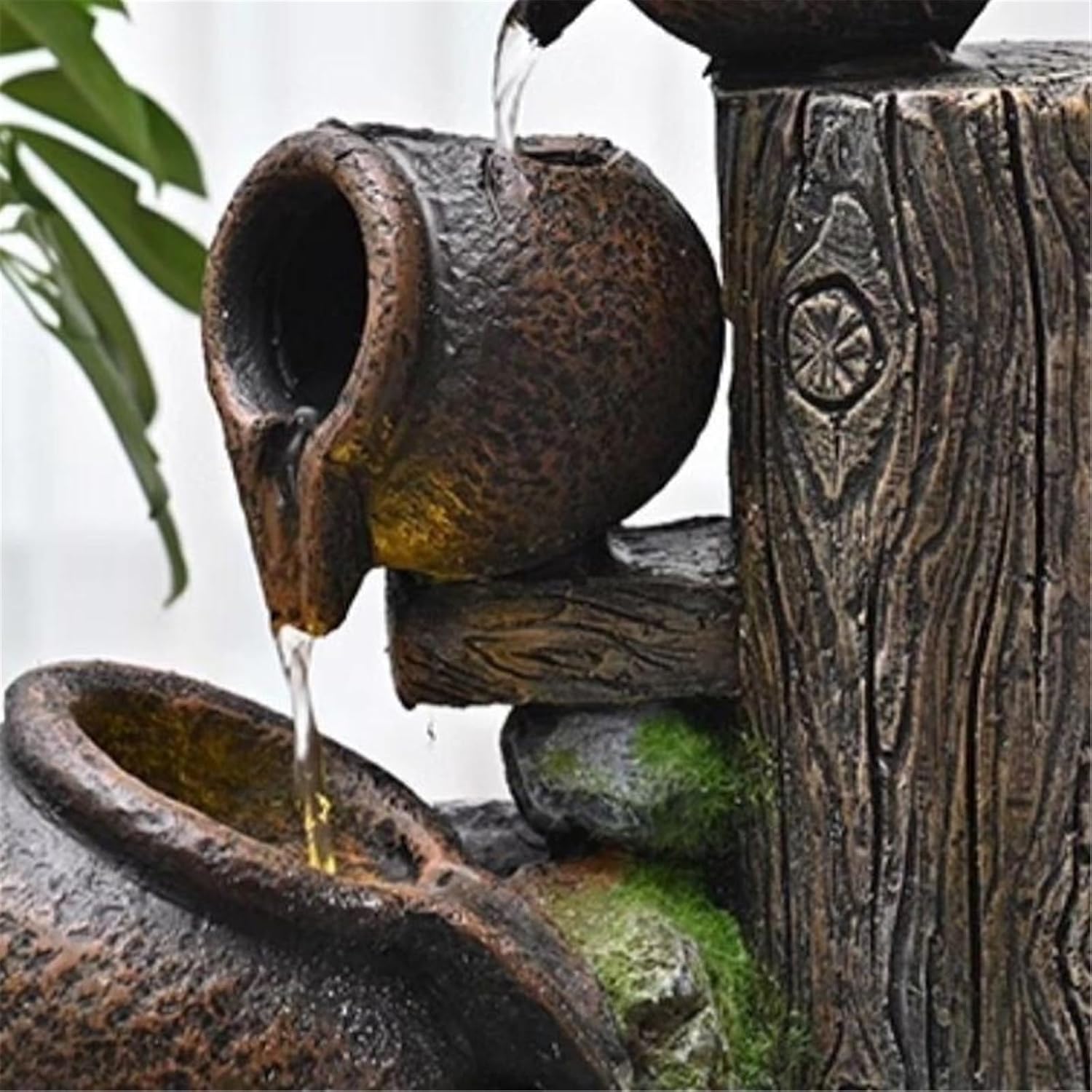 Tabletop Fountain Desktop Fountains Rockery and Flowing Water Desktop Ornaments Circulating Waterscape Decoration