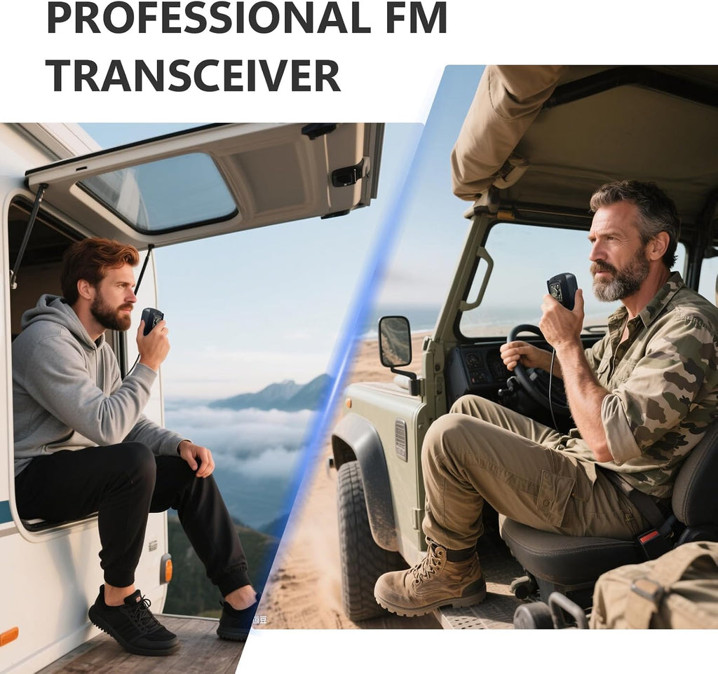 QYT KT-980PLUS 50W Dual Band GMRS Mobile Radio - Car Two Way Radio with 4 Displays & Quad Standby with Repeater Capability, 200 Channels,GMRS Radio Base Station for Off-Roading & Vehicle Driving