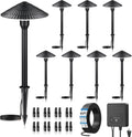 ZZXX All-in-One Low Voltage Landscape Lighting Kit 8-Pathway Lights with 96W Transformer, 5W Dusk to Dawn Outdoor Lighting, IP66 Waterproof LED Landscape Lights, Outdoor Lights 2700K for Yard Patio
