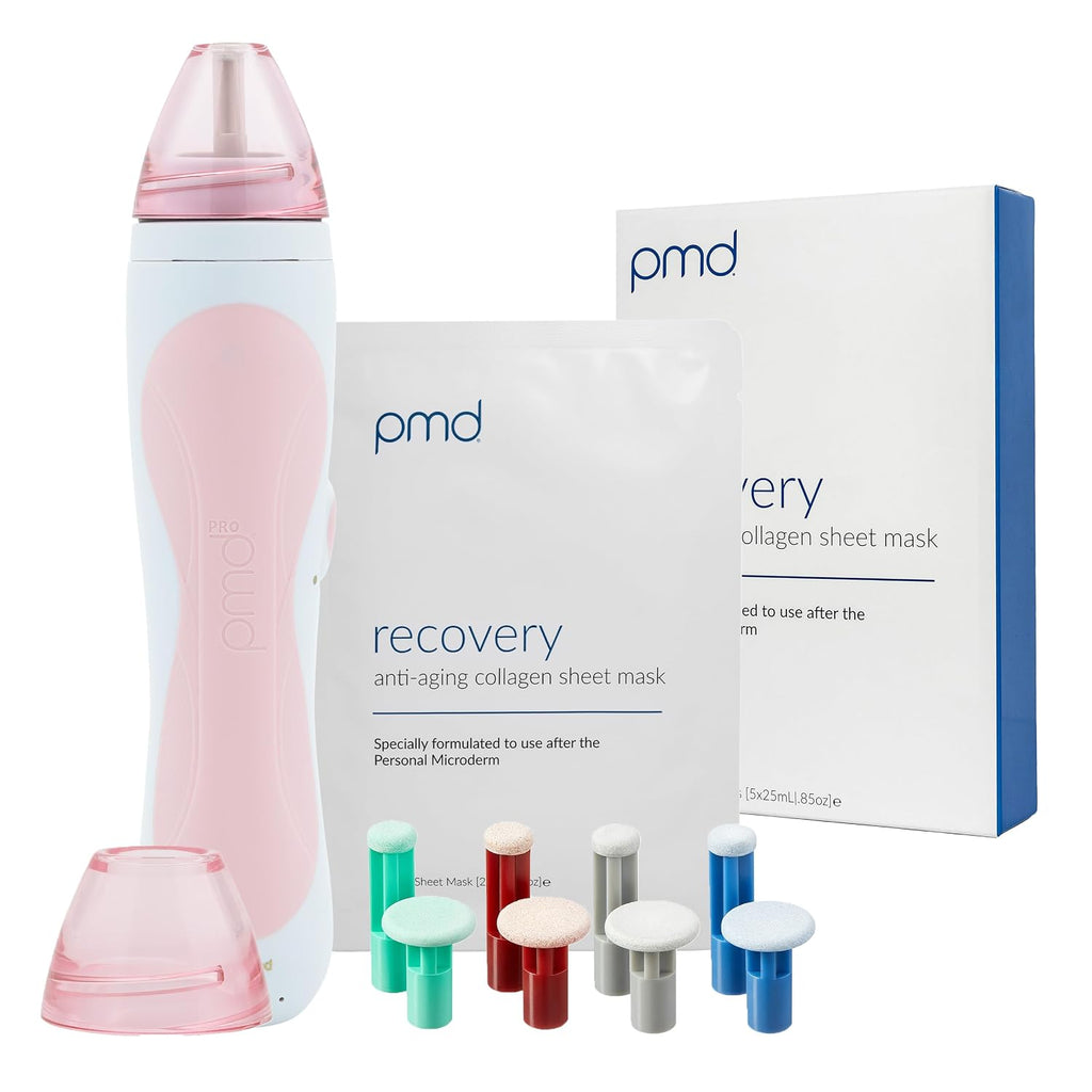 PMD Beauty Personal Microderm Pro - At-Home Use, Facial Exfoliator Tool, Microdermabrasion Machine Kit for Face and Body Skincare