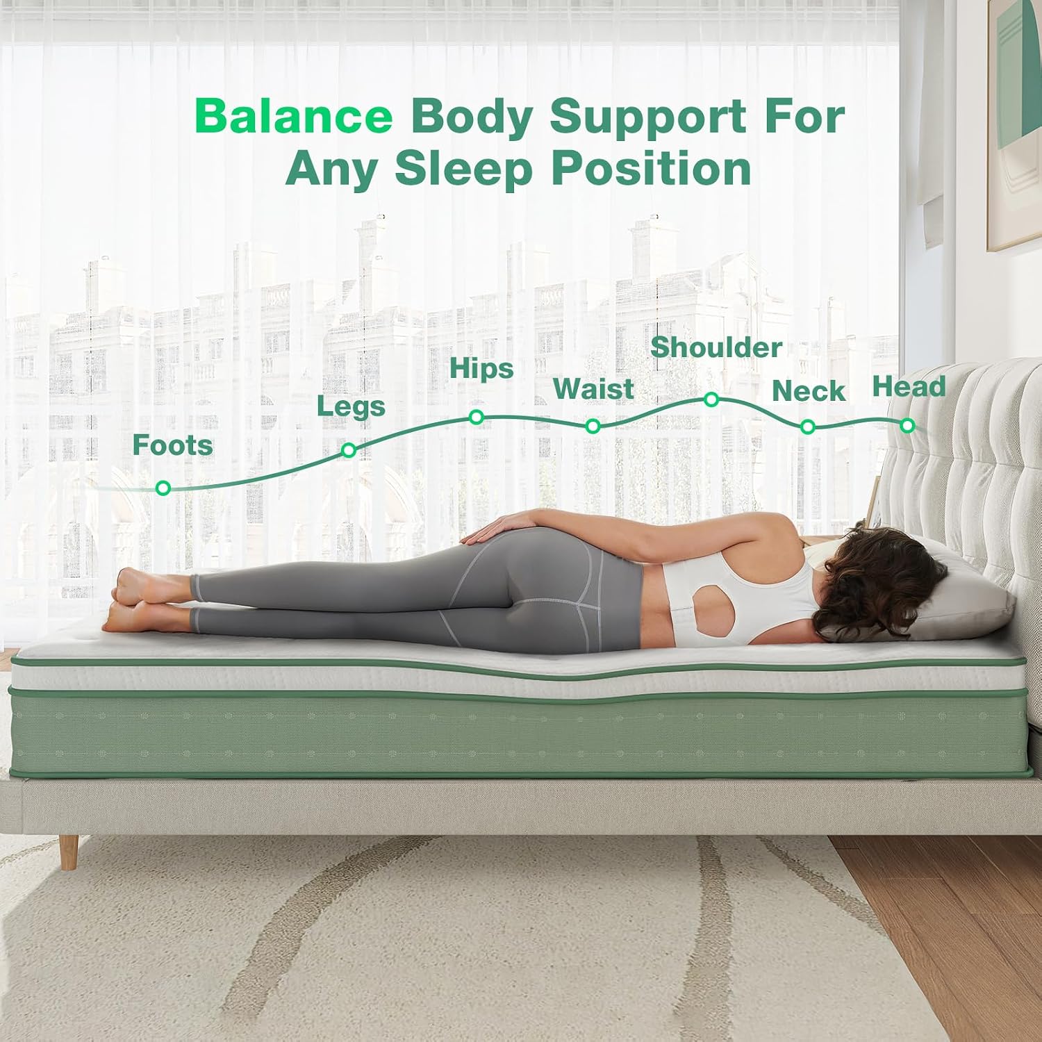 Novilla Twin Mattress, 10 Inch Hybrid Mattress in a Box, Gel Inflation Memory Foam with Pocket Coils Innerspring for a Cozy Night, Pillow Top Twin Size Mattresses, Medium Firm & Fit the Body's Curves