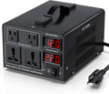 2000W Voltage Converter Transformer(110V to 220V or 220V to 110V) Step Up/Down Converter 110/120 Volt - 220/240 Volt w/US Power Cord,Circuit Breaker Protection, LCD Screen Display