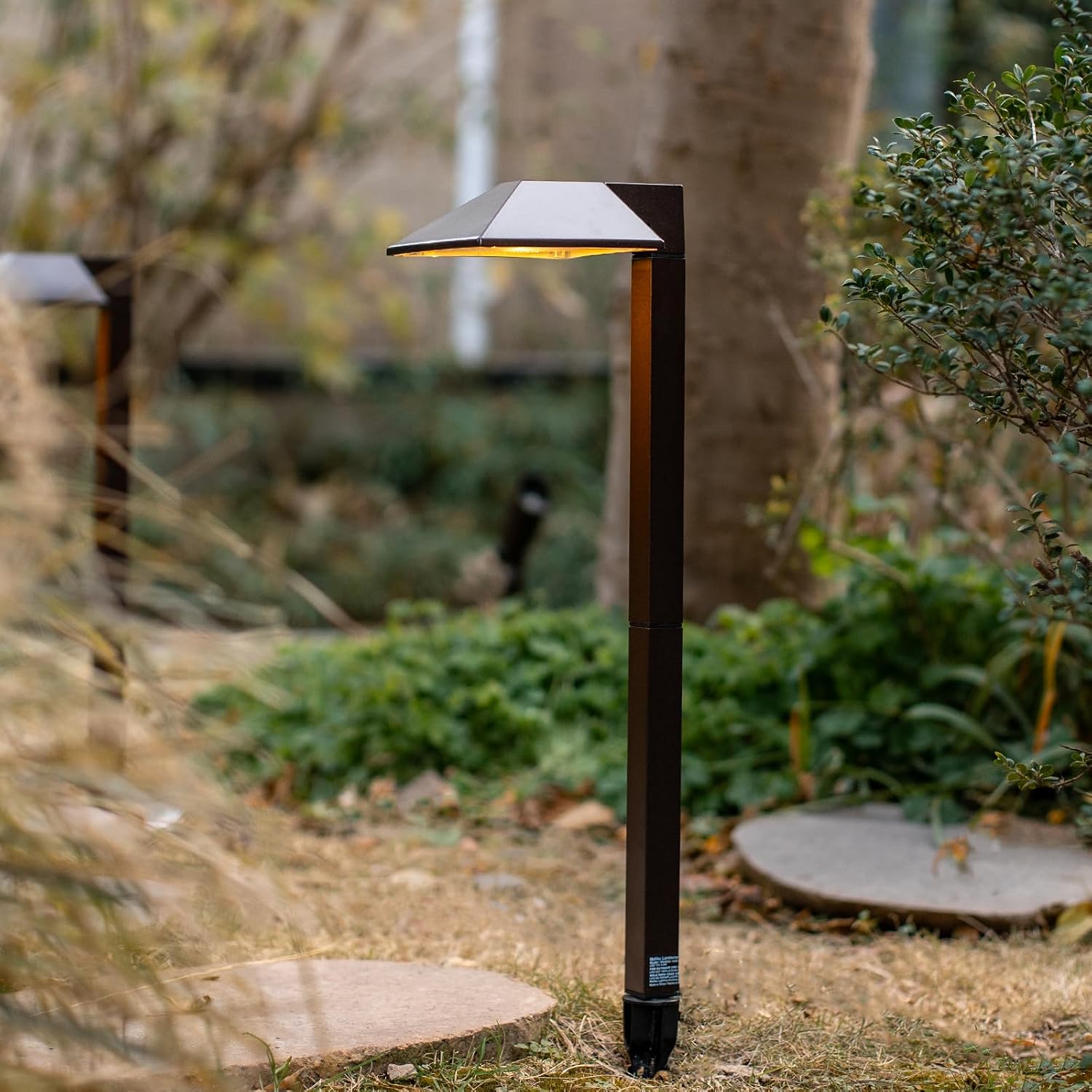 Malibu Low Voltage Landscape Lighting 0.6W LED Pathway Lights Outdoor Landscape Path Lights Wired with Connectors 22 Lumen Warm White Walkway Lights for Garden Yard Lawn 8Pack