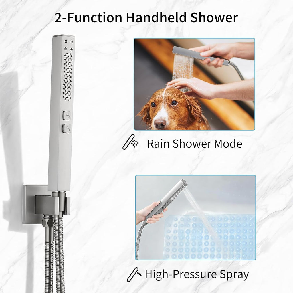 Bathroom Sink Faucet Shower Faucet Set Rainfall Shower System