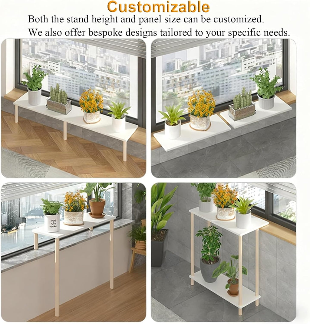 Corner Countertop Extension Board Anti-fall Gap Cover Plate, Space Saving Window Sill Extender Shelf, Assemble Cabinet Shelf for Living Room(70x25x60cm(28x10x24in))