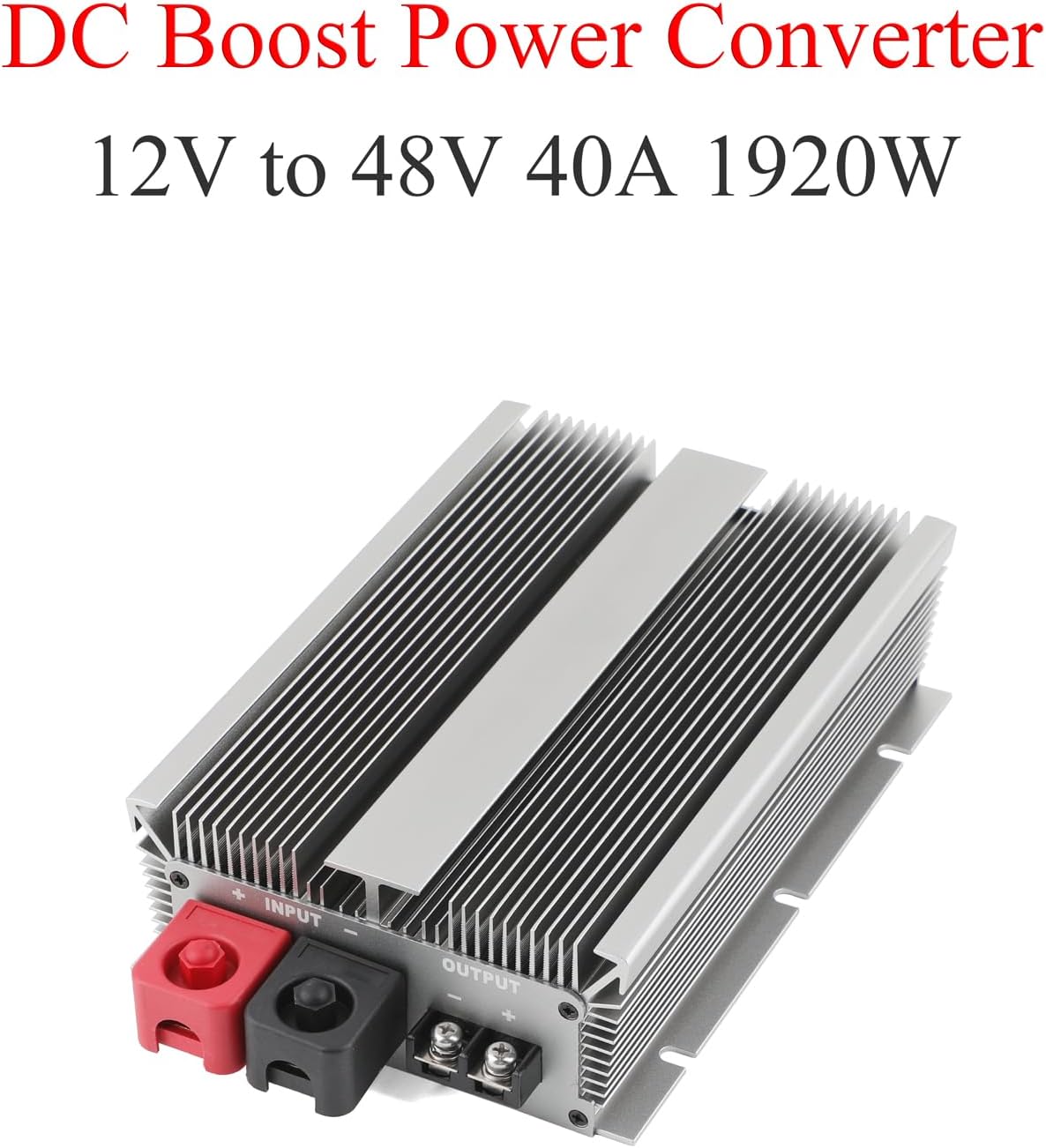 40A 1920W DC 12V to 48V Step - Up Converter Boost Regulator Voltage Transformer Power Supply Module for Cars