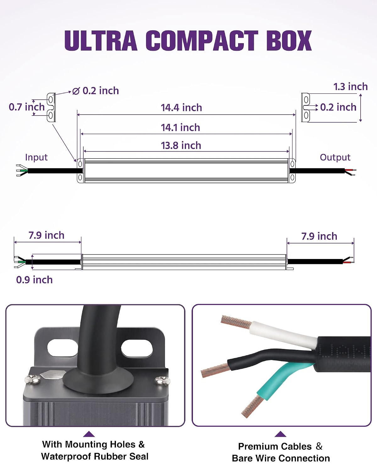 HitLights 150W Dimmable LED Driver Transformer, Power Supply 100~277V AC to 24V DC, 6.2A, Compatible with Forward/Reverse Phase, TRIAC, MLV, ELV Dimmers Such As Lutron, Leviton, Legrand, UL-Listed