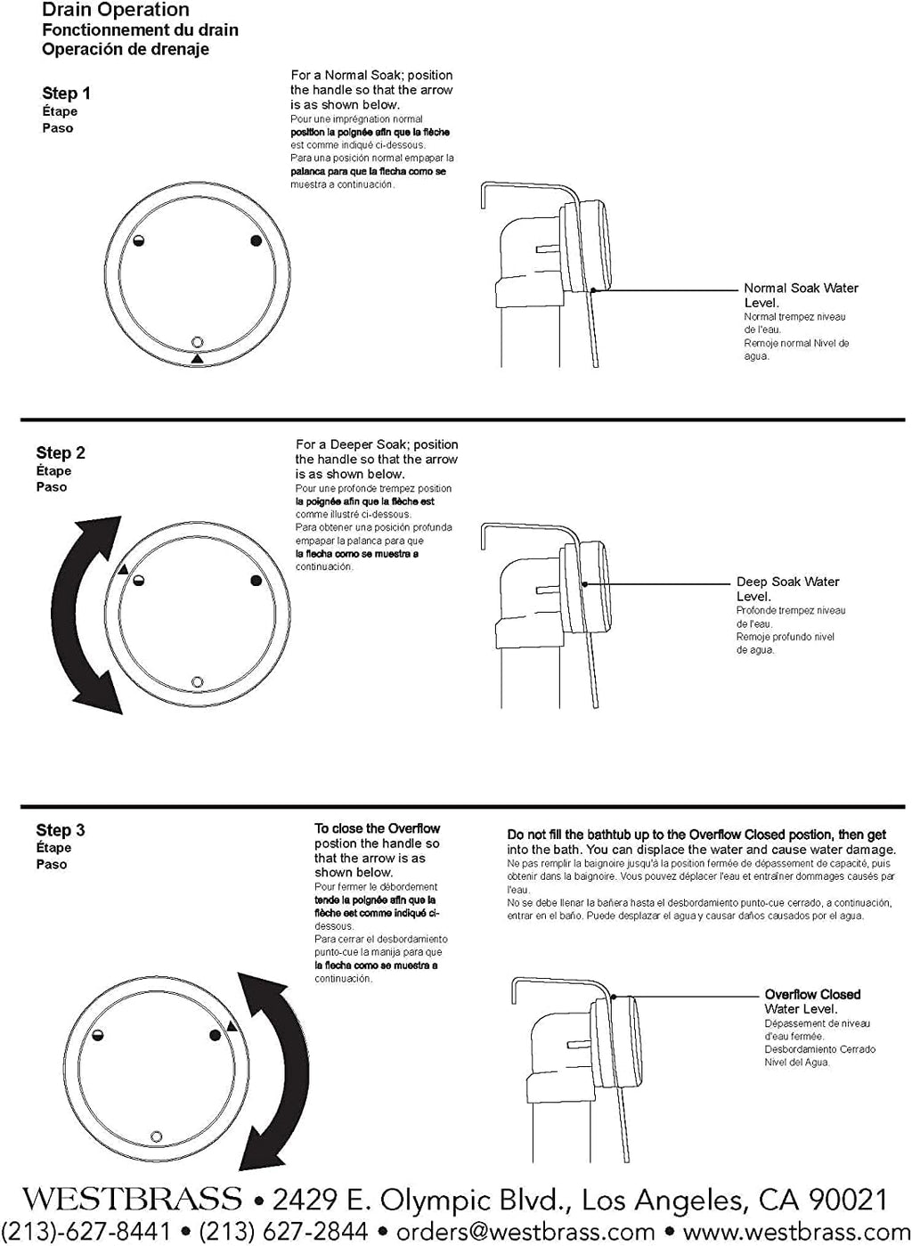 Westbrass D493CHM-50-12 Universal Patented Deep Soak Round Replacement 2-Hole Bathtub Overflow Cover for Full and Over-Filled Closure, Oil Rubbed Bronze (50-Pack)