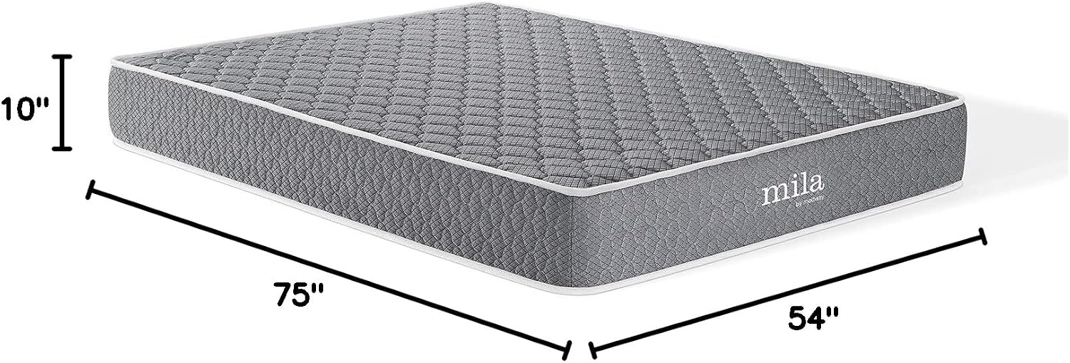 Modway Mila Firm 10' Fiberglass Free Memory Foam Full Mattress
