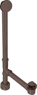 Westbrass 22-1/2' Twist & Close Bath Waste & Overflow with No-Hole Faceplate, Oil Rubbed Bronze, D3221HK-12