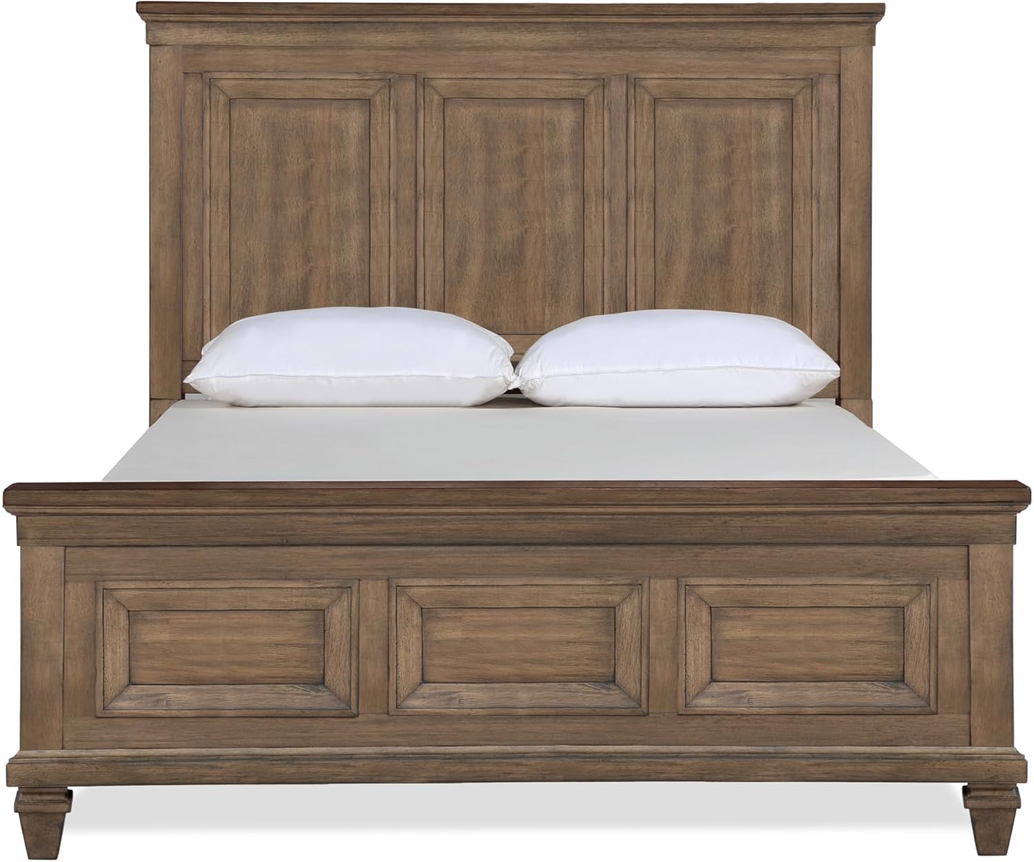 New Classic Furniture Mariana 5-Piece Wood Queen Bedroom Set with 2 Nightstands, Vintage Mocha