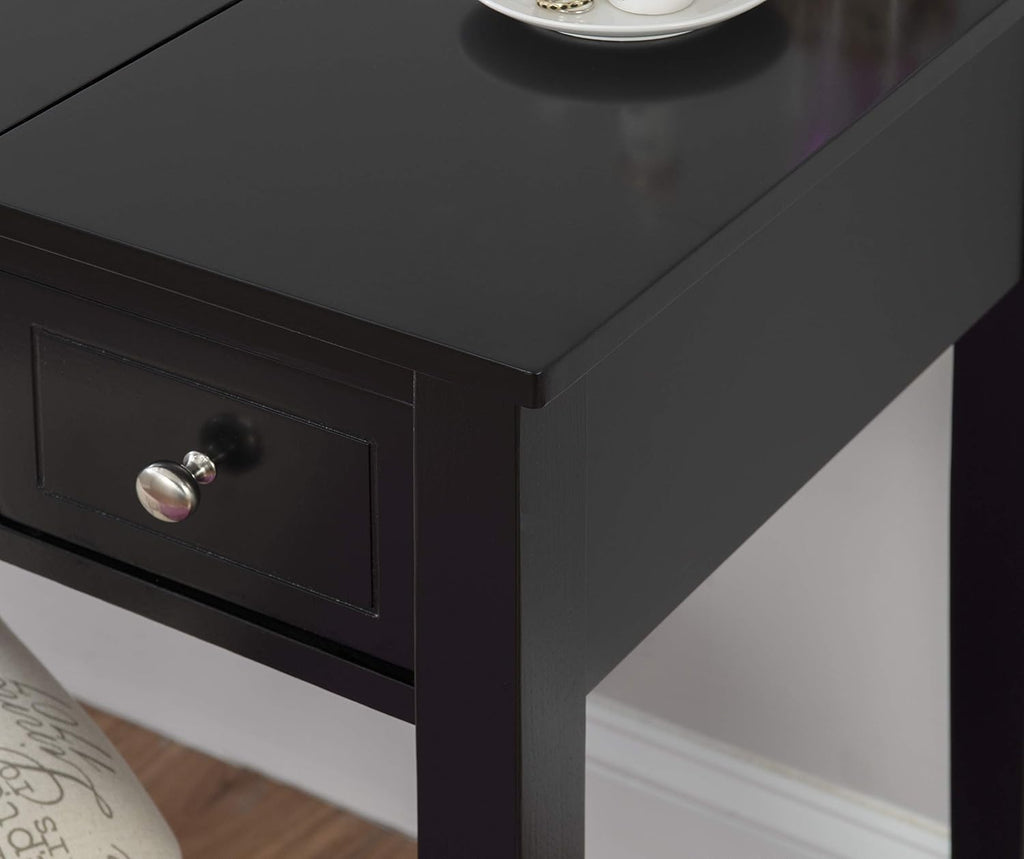Linon Vanity Set, Black