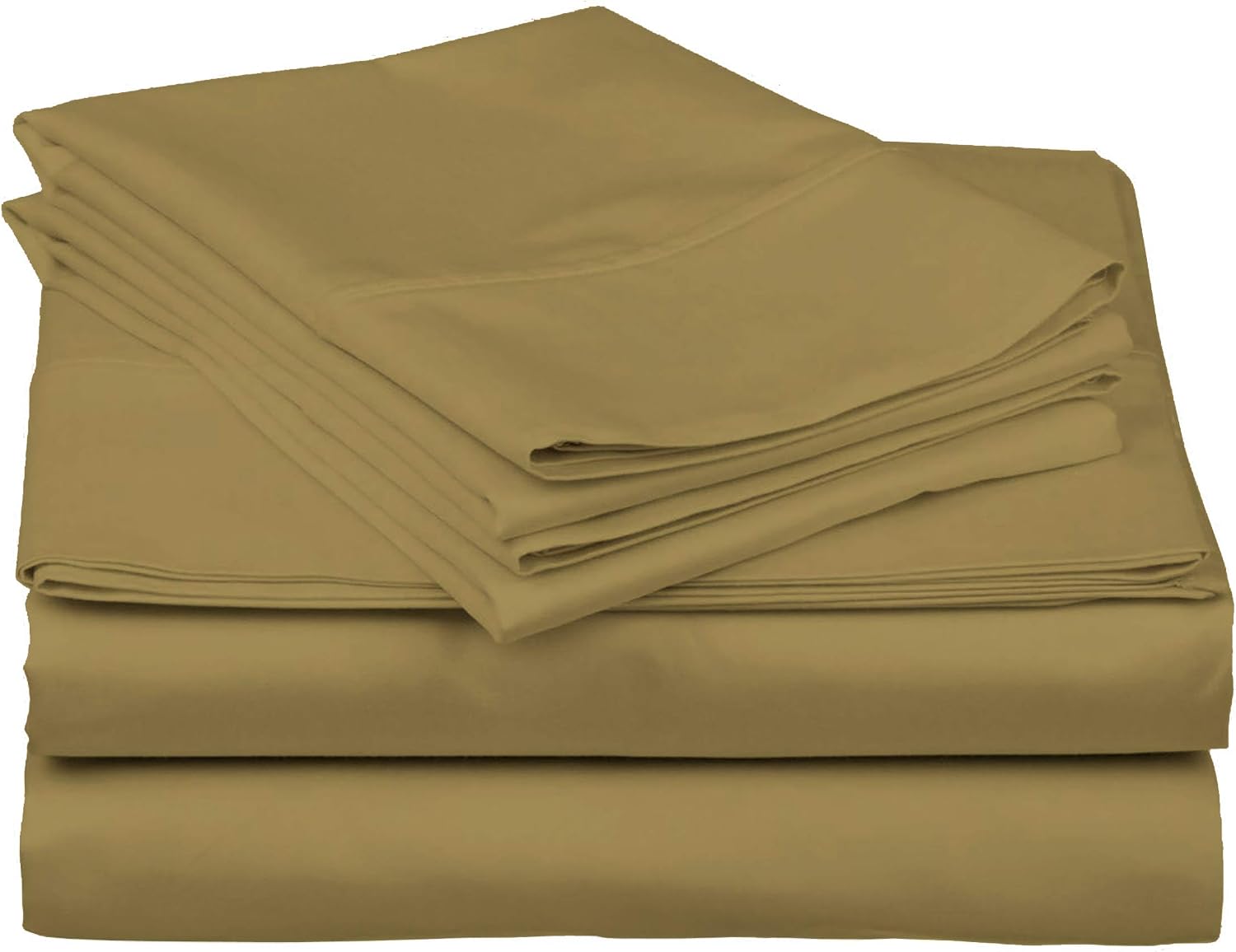 Cotton Home- 4 Pieces Split Head Flex King Size Taupe Color Sheet Set – Soft Quality Luxury 15 Inch Deep Pocket & Bedding Set with Flat Sheet, Fitted Sheet, 2-Pillow Covers(20' x 30')Inches
