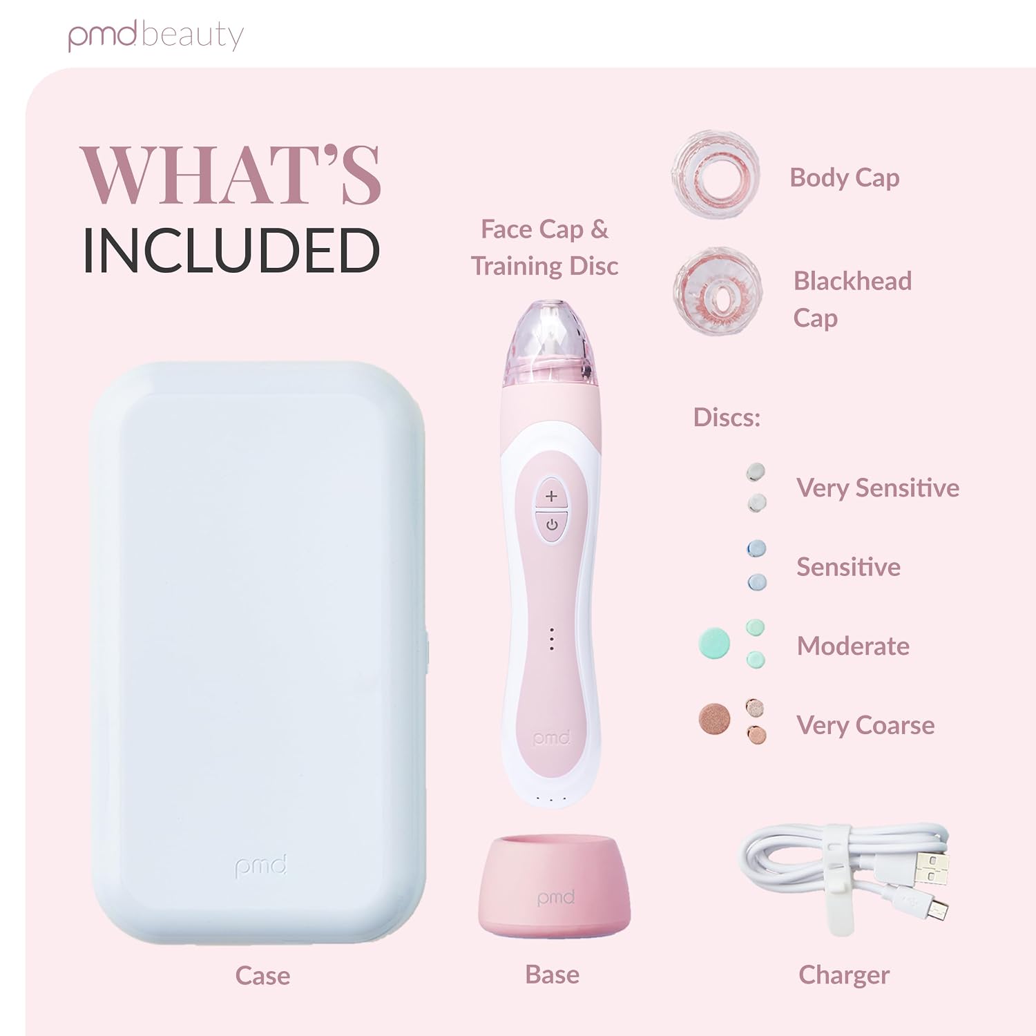 PMD Beauty Personal Microderm Elite Pro - At-Home Use, Facial Exfoliator Tool, Microdermabrasion Machine Kit for Face and Body Skincare